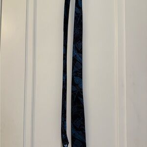 Goorin Bros Black and Blue Patterned Tie